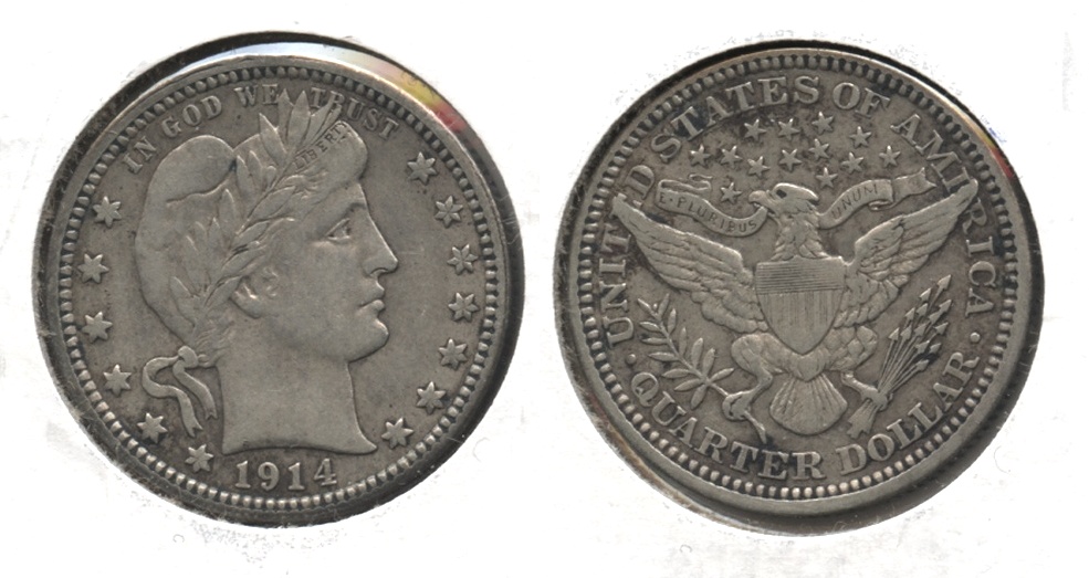 1914 Barber Quarter EF-40