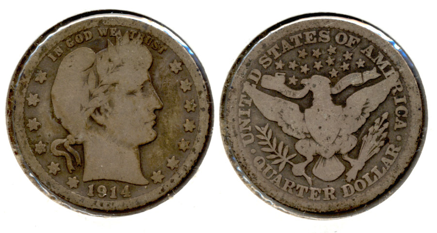 1914 Barber Quarter Good-4 a