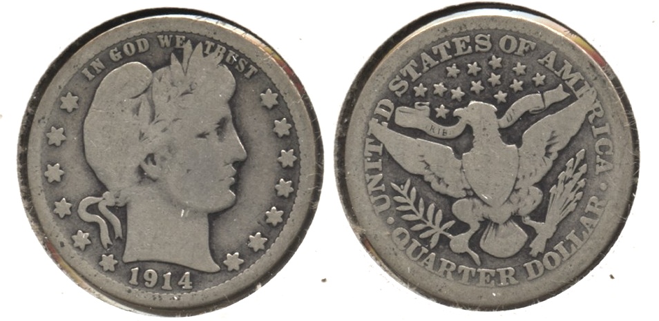 1914 Barber Quarter Good-4 #g