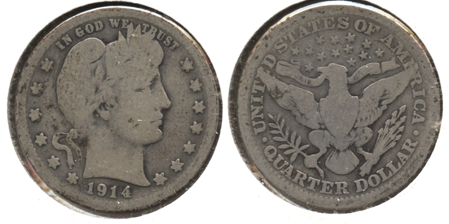 1914 Barber Quarter Good-4 #i