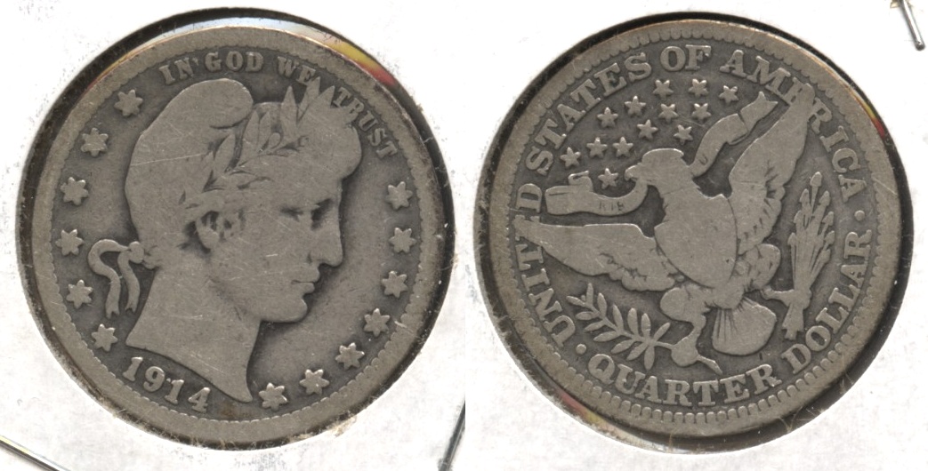 1914 Barber Quarter Good-4 #j