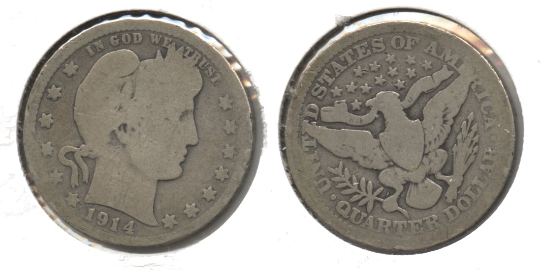 1914 Barber Quarter Good-4 #m