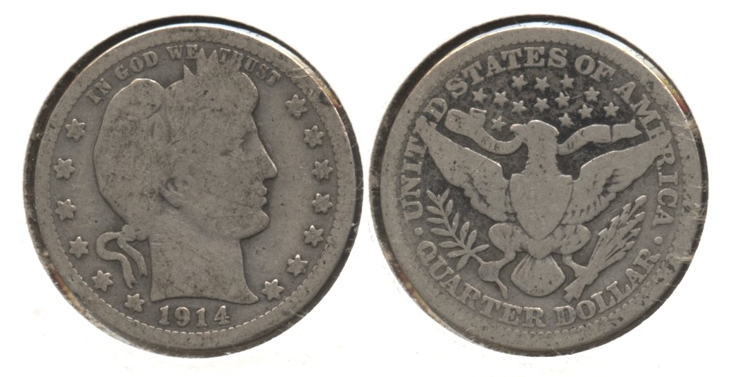 1914 Barber Quarter Good-4 #o