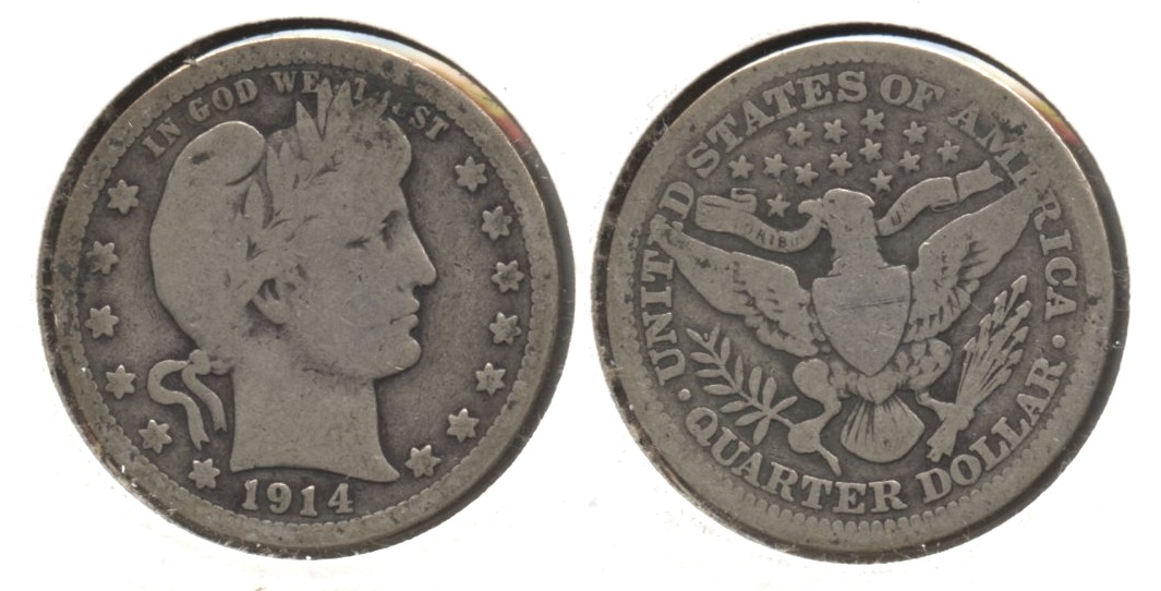 1914 Barber Quarter Good-4 #q
