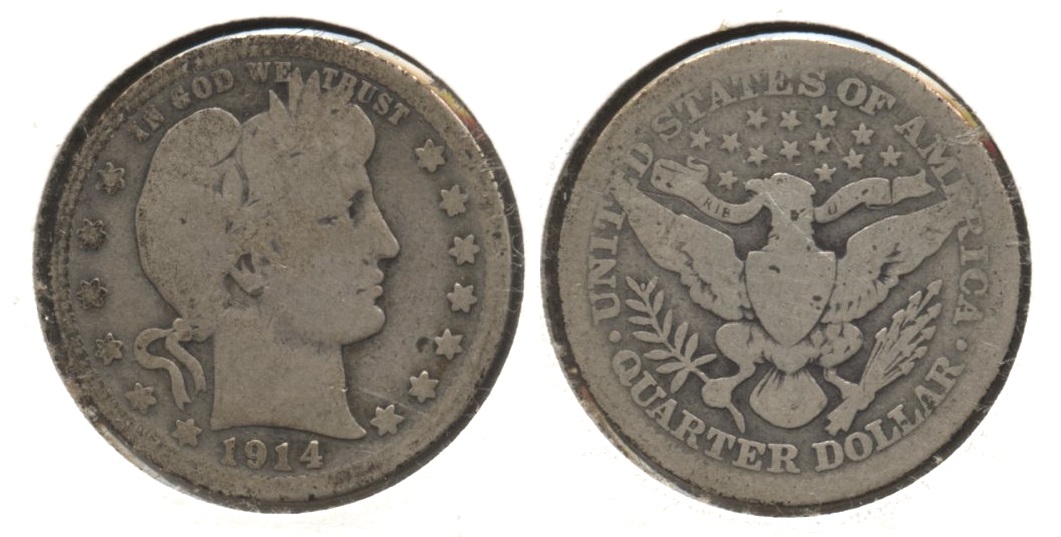1914 Barber Quarter Good-4 #r