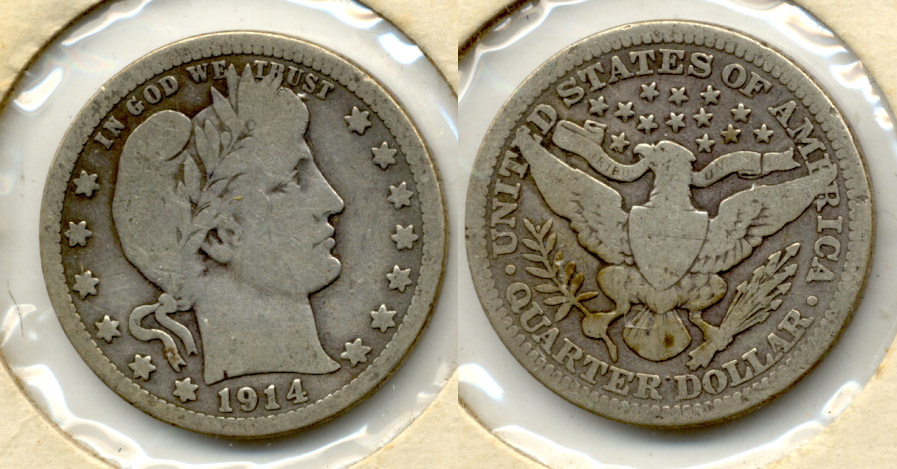 1914 Barber Quarter VG-8 a