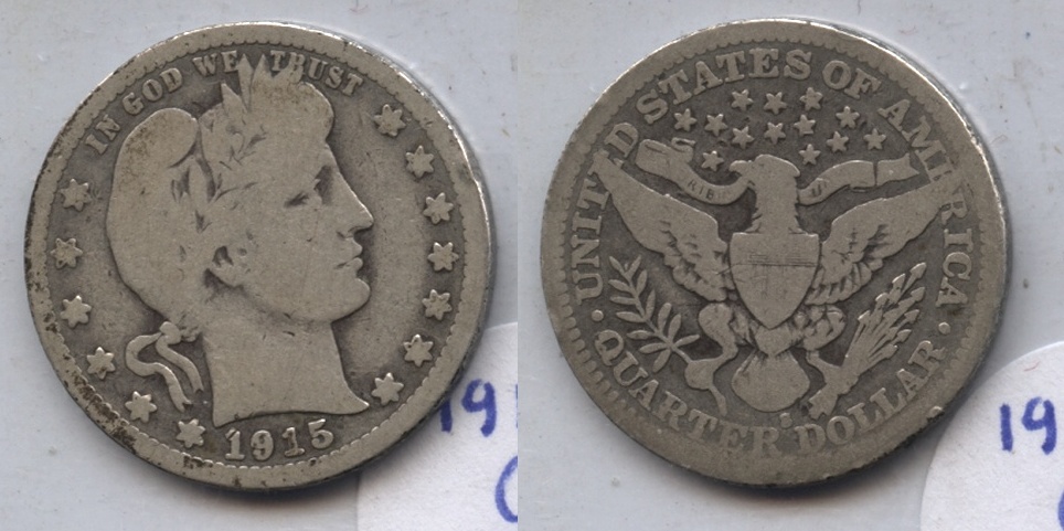 1915-S Barber Quarter Good-4 #b