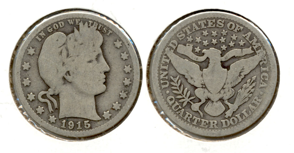 1915 Barber Quarter Good-4