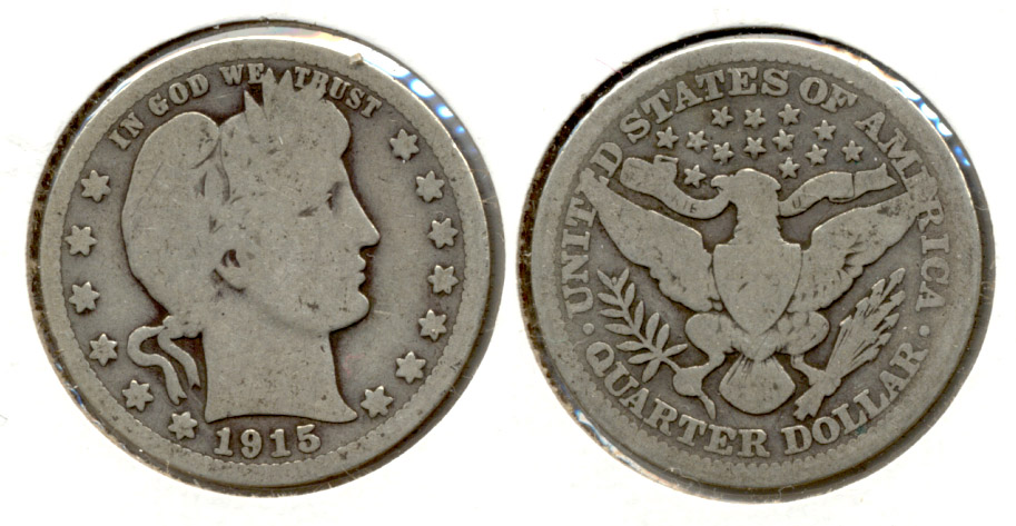 1915 Barber Quarter Good-4 a