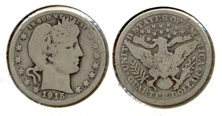 1915 Barber Quarter Good-4 b