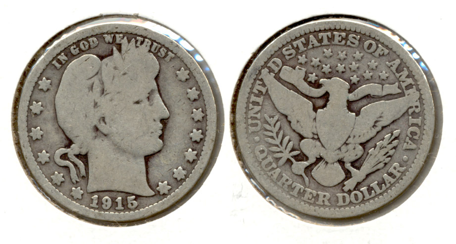 1915 Barber Quarter Good-4 c