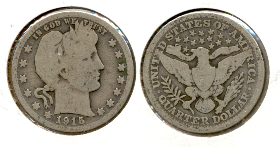 1915 Barber Quarter Good-4 d