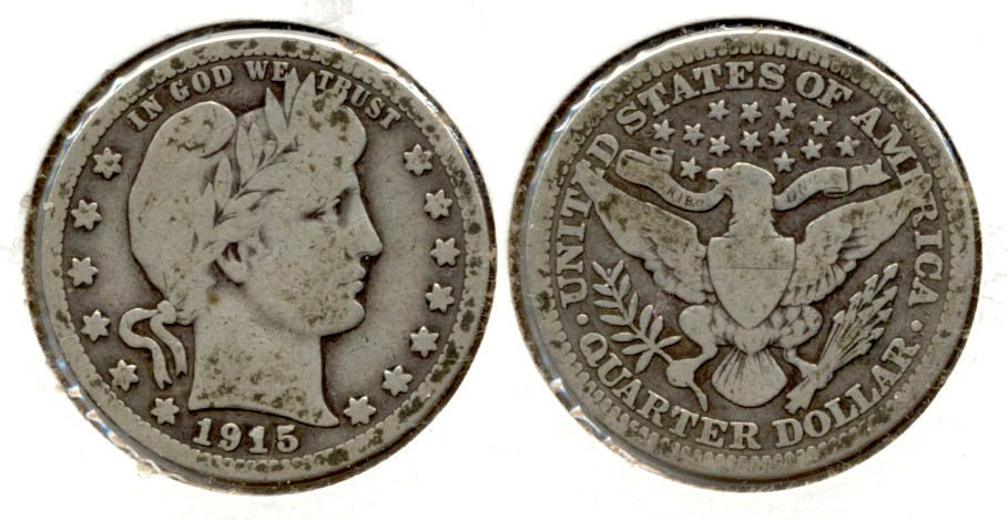 1915 Barber Quarter Good-4 e