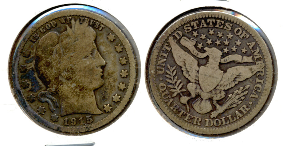 1915 Barber Quarter Good-4 g