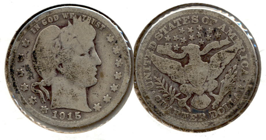 1915 Barber Quarter Good-4 h