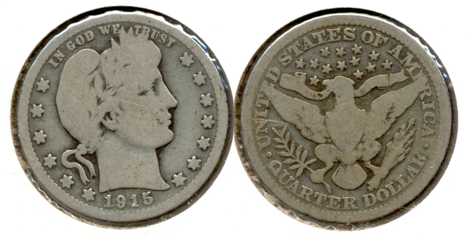 1915 Barber Quarter Good-4 k