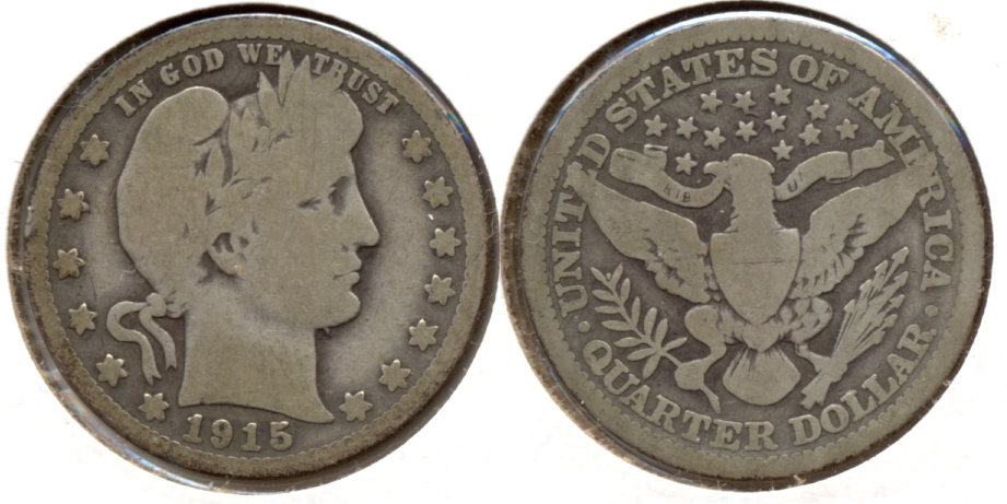 1915 Barber Quarter Good-4 m