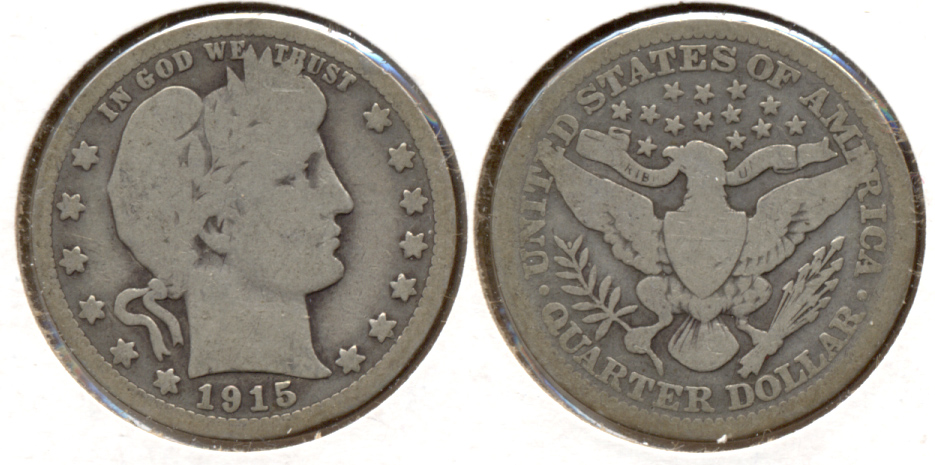1915 Barber Quarter Good-4 o
