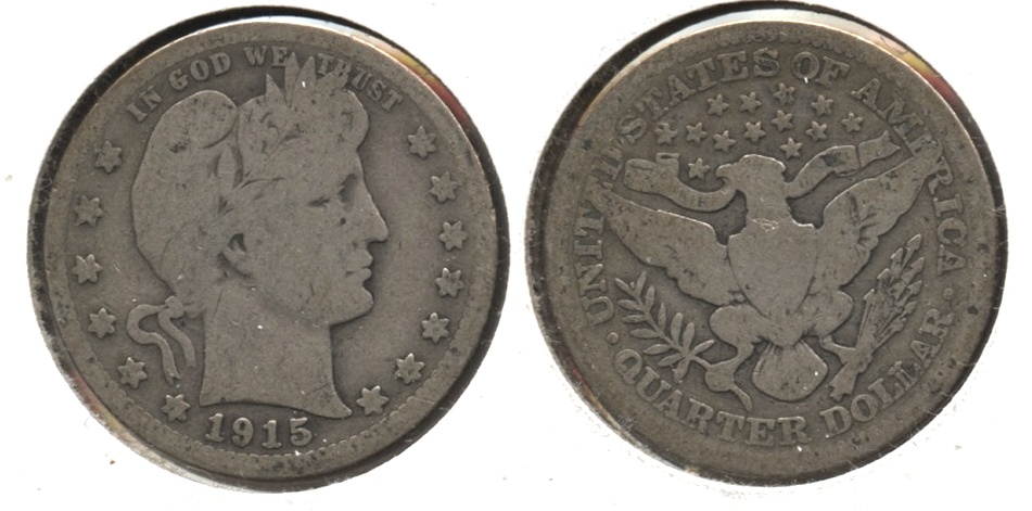1915 Barber Quarter Good-4 #v