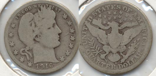 1916-D Barber Quarter Good-4