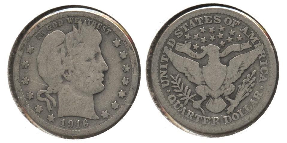 1916 Barber Quarter Good-4 #c