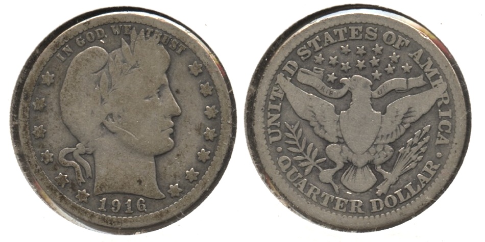 1916 Barber Quarter Good-4 #d