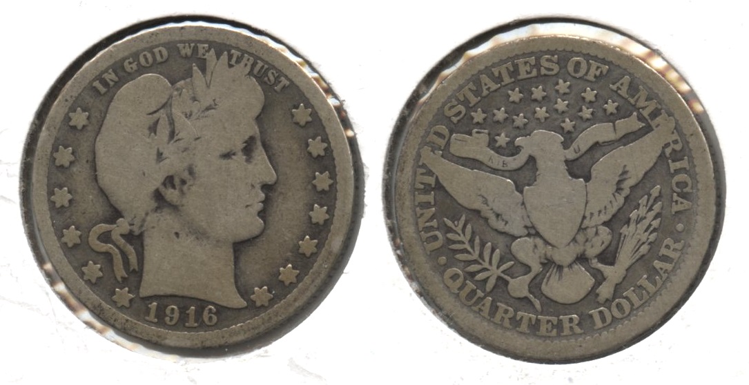 1916 Barber Quarter Good-4 #e