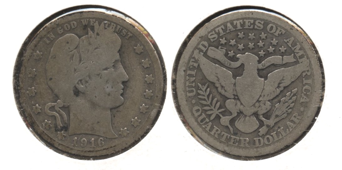 1916 Barber Quarter Good-4 #f