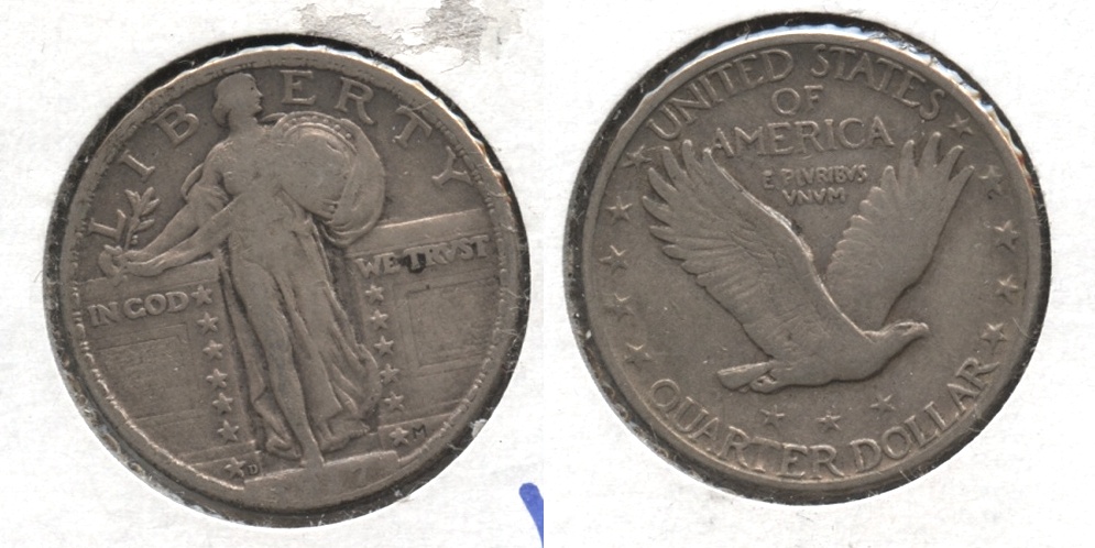 1917-D Type 2 Standing Liberty Quarter Fine-15