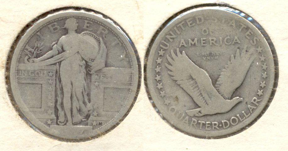1917 Type 1 Standing Liberty Quarter AG-3