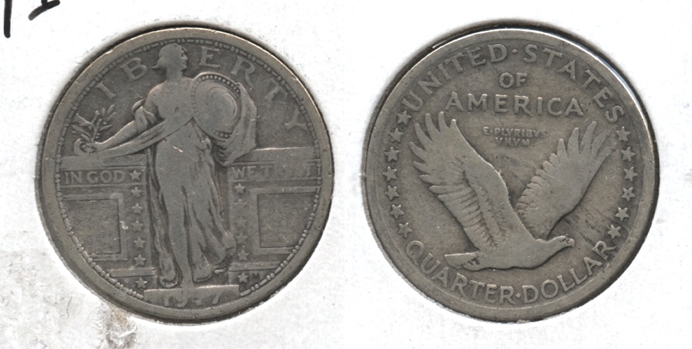 1917 Type 1 Standing Liberty Quarter VG-8 #d