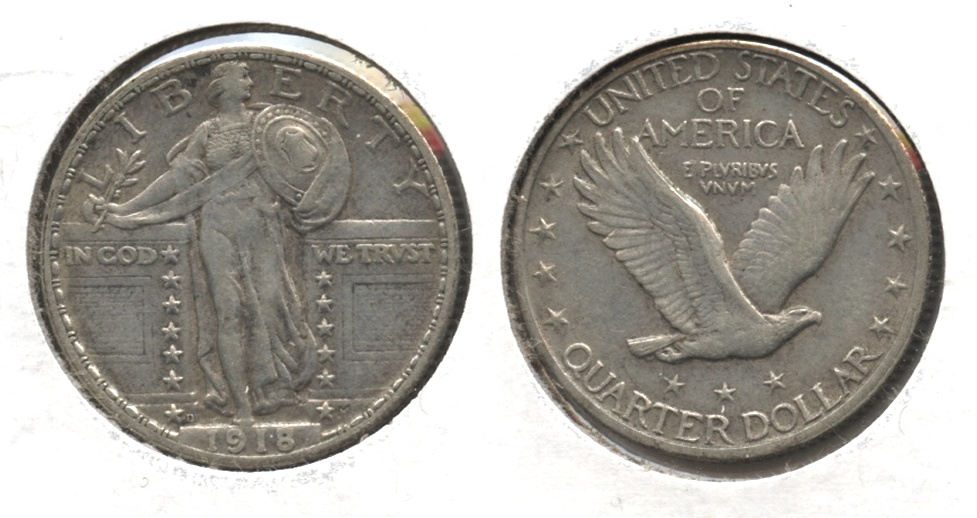1918-D Standing Liberty Quarter EF-40