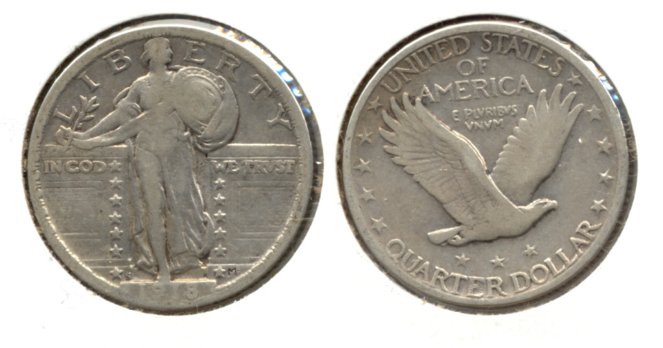 1918-S Standing Liberty Quarter Fine-12