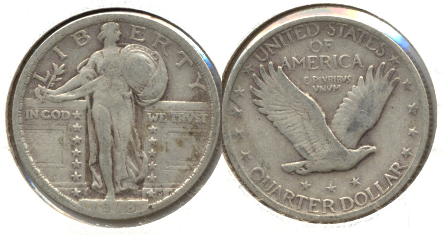 1918 Standing Liberty Quarter Fine-12