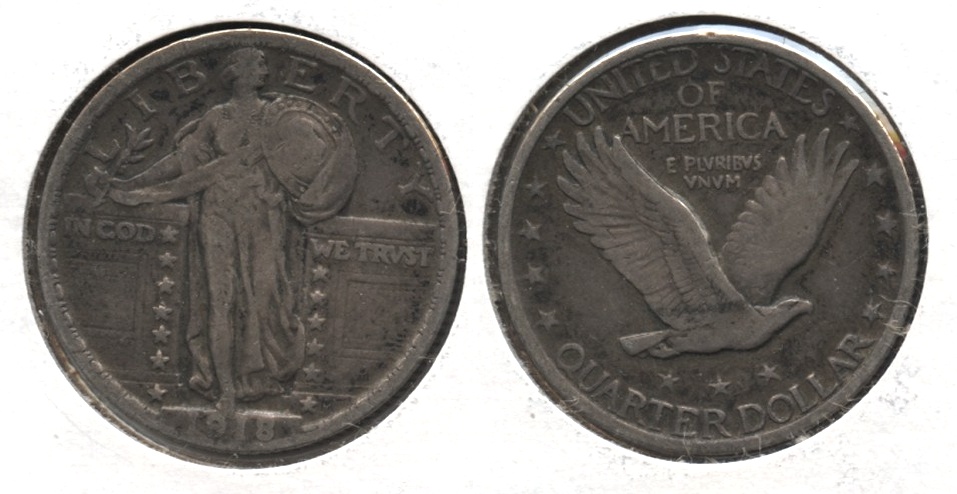 1918 Standing Liberty Quarter VF-20