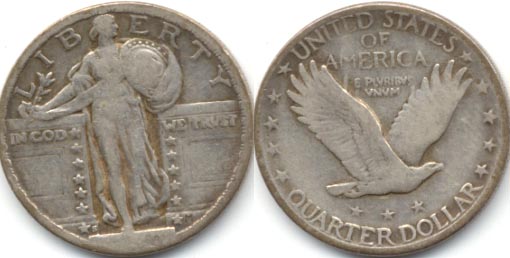 1920-S Standing Liberty Quarter Fine-12
