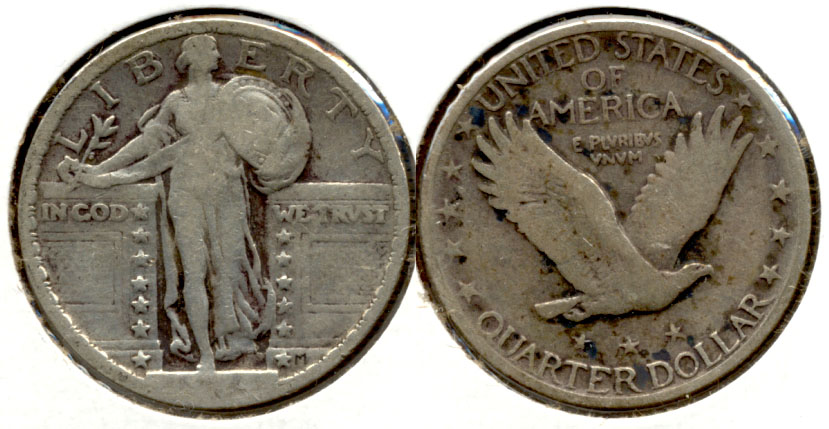 1924 Standing Liberty Quarter Good-4 a