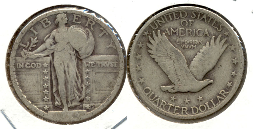 1924 Standing Liberty Quarter VG-8 Weak Date
