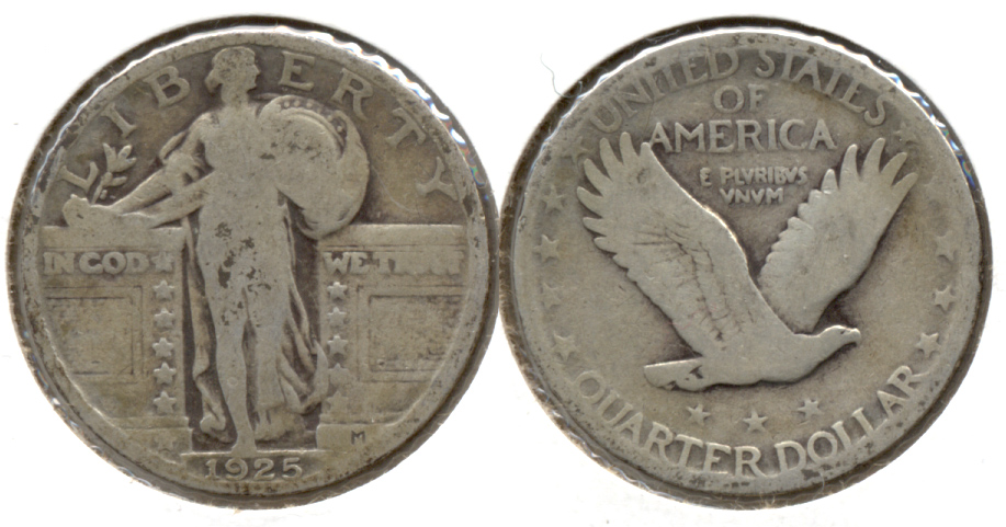 1925 Standing Liberty Quarter Good-4 d