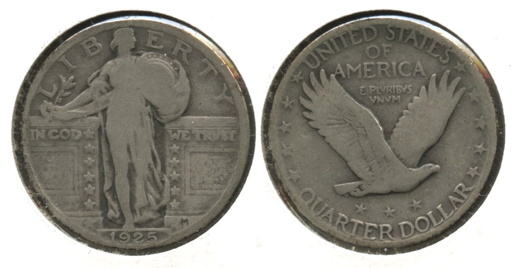 1925 Standing Liberty Quarter VG-8 #e