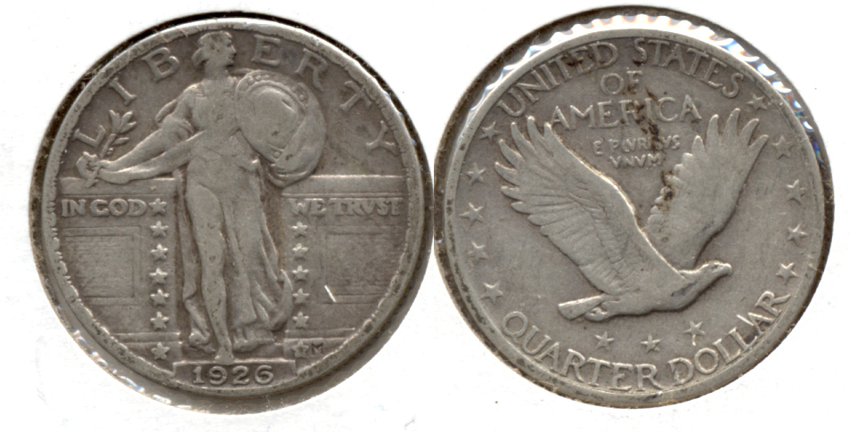 1926 Standing Liberty Quarter Fine-12 a