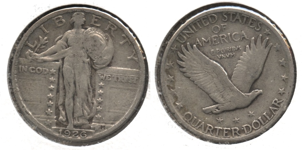 1926 Standing Liberty Quarter Fine-12 #d