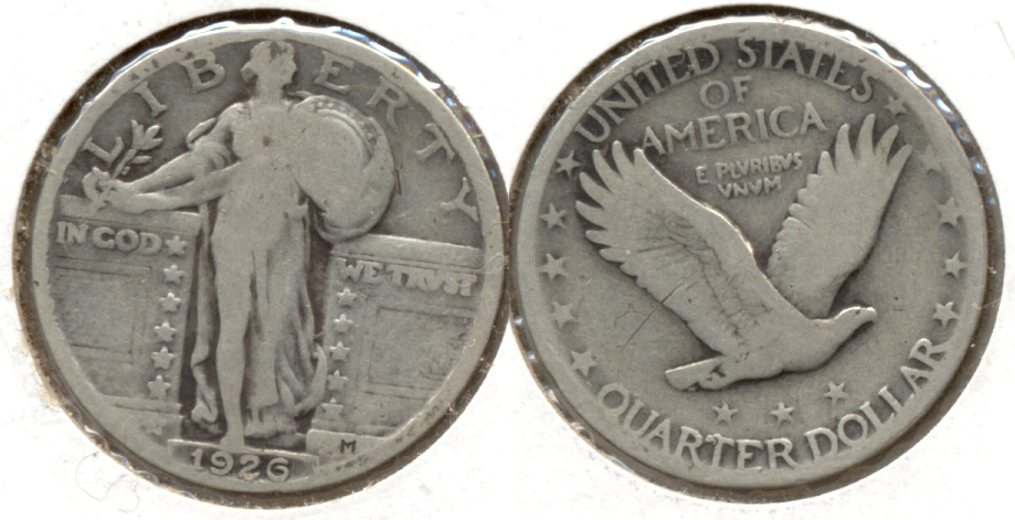 1926 Standing Liberty Quarter Good-4 a