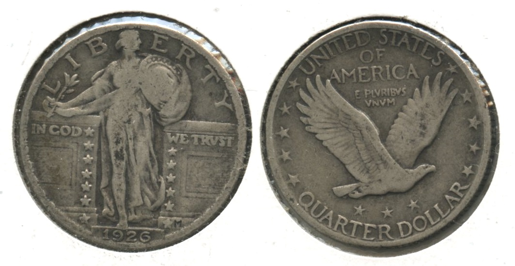 1926 Standing Liberty Quarter VG-8 #d