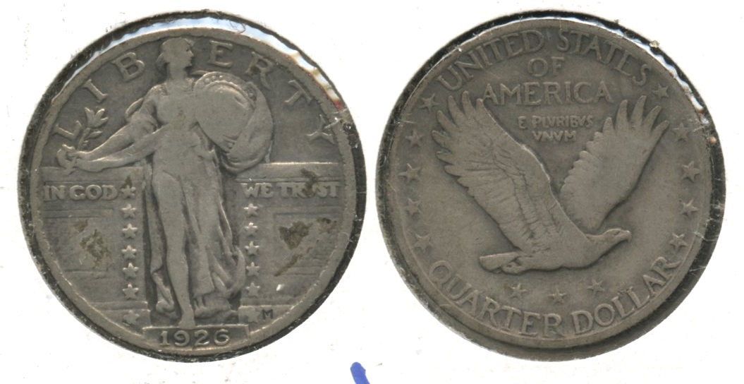 1926 Standing Liberty Quarter VG-8 #e
