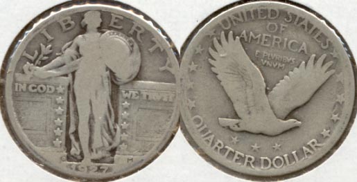 1927-D Standing Liberty Quarter Good-4 a