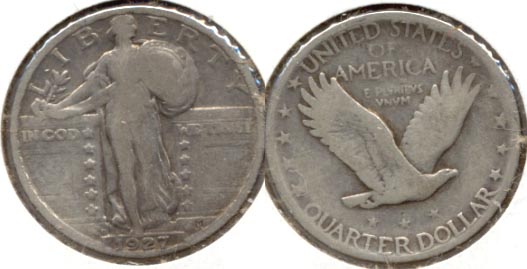 1927-D Standing Liberty Quarter VG-8