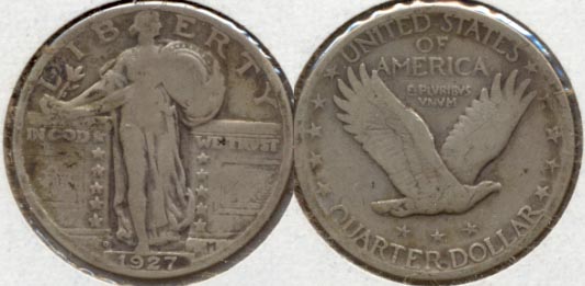 1927-D Standing Liberty Quarter VG-8 a