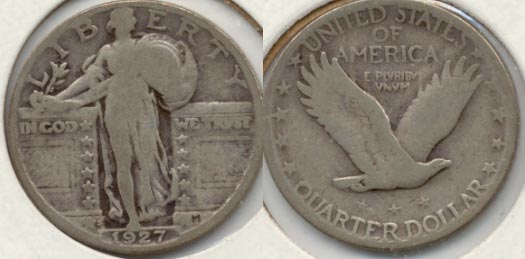 1927-S Standing Liberty Quarter Good-4 d