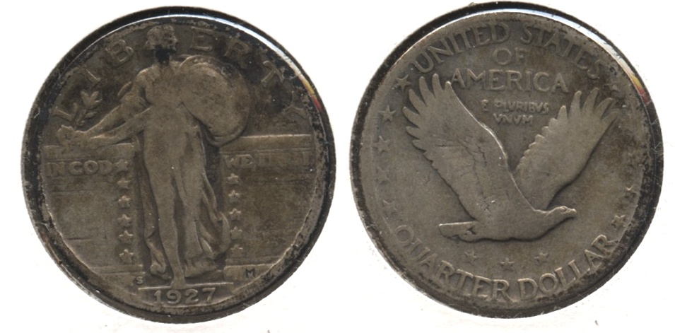 1927-S Standing Liberty Quarter VG-8